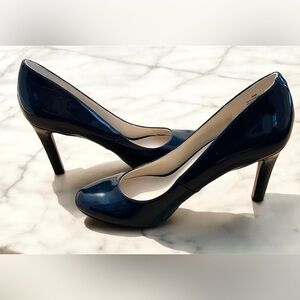 Nine West Navy Patent Leather Heels 👠💙